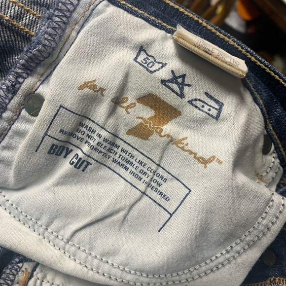 7 For All Mankind “Boy Cut” Button Fly Jeans - Picture 7 of 7